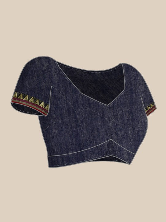 DESH BIDESH Printed Pure Cotton Khadi Saree