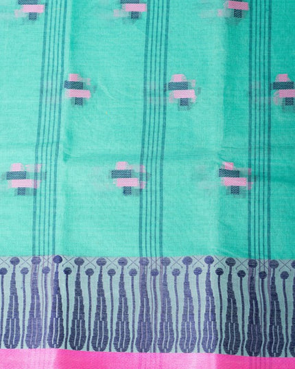 DESH BIDESH Ethnic Motifs Woven Design Pure Cotton Taant Saree
