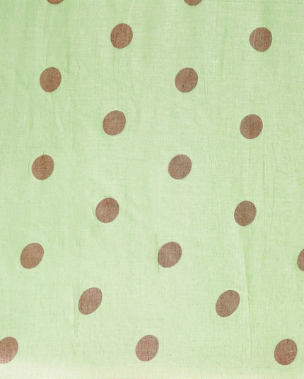 DESH BIDESH Polka Dots Pure Cotton Taant Saree