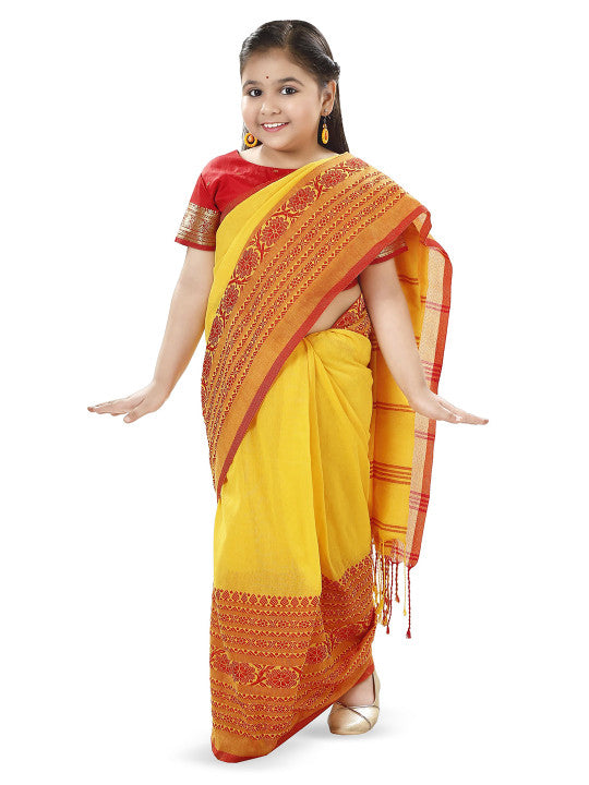DESH BIDESH Woven Design Pure Cotton Khadi Sarees