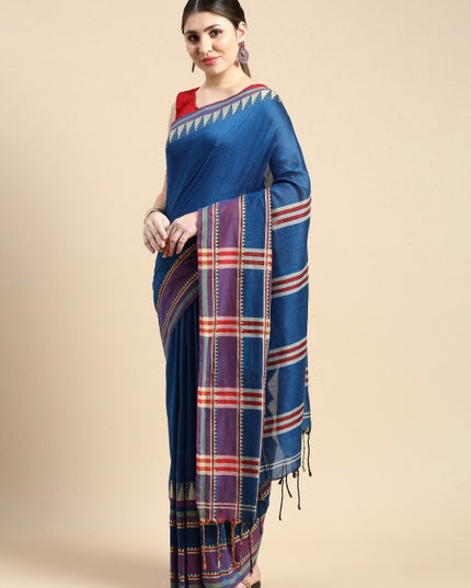 DESH BIDESH Printed Pure Cotton Khadi Saree