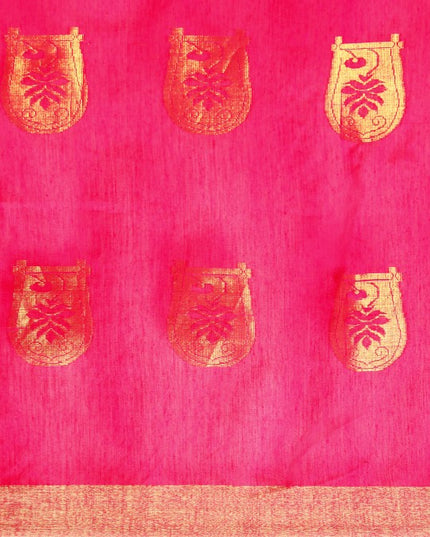 DESH BIDESH Ethnic Motifs Zari Taant Saree