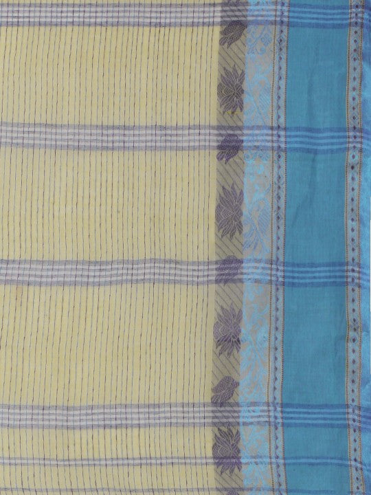 DESH BIDESH Woven Design Pure Cotton Taant Saree