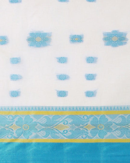 DESH BIDESH Woven Design Pure Cotton Taant Saree