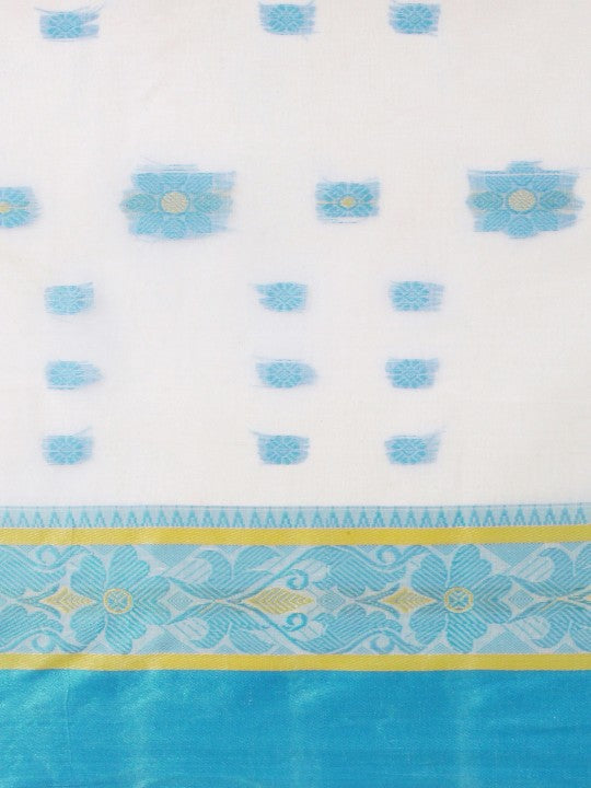 DESH BIDESH Woven Design Pure Cotton Taant Saree