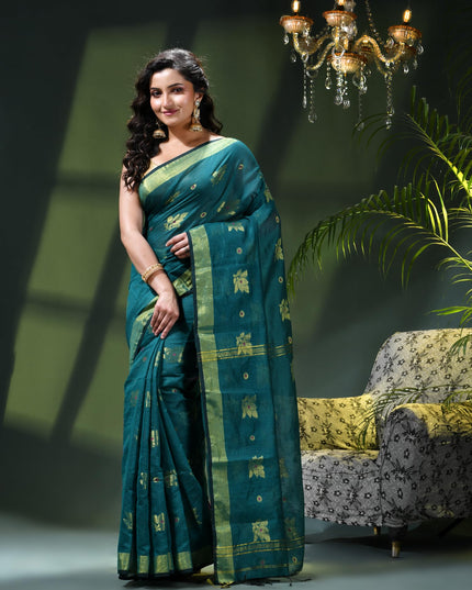 Cotton Silk Party Wear Saree Trendy Design Gulnaz Georgette Chiffon Cotton Saree (Tute)