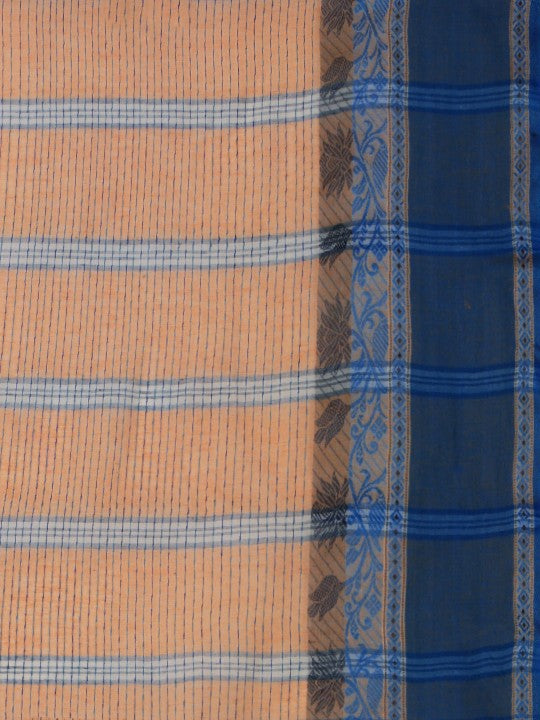 DESH BIDESH Woven Design Pure Cotton Taant Saree