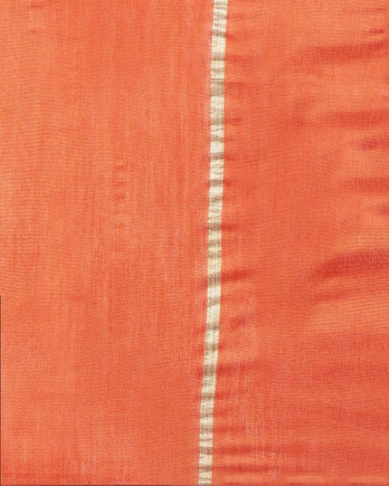 DESH BIDESH Ghicha Striped Cotton Silk Saree