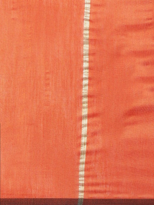 DESH BIDESH Ghicha Striped Cotton Silk Saree