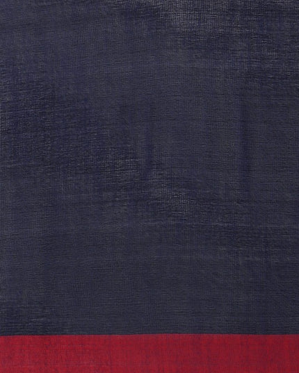 DESH BIDESH Solid Pure Cotton Taant Saree