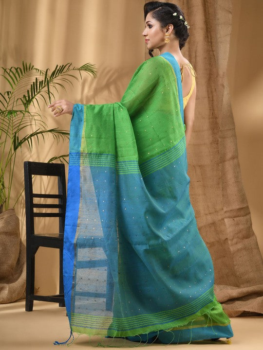 DESH BIDESH Woven Design Taant Saree