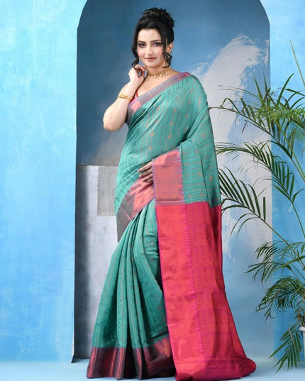 DESH BIDESH Woven Design Zari Tissue Kanjeevaram Saree
