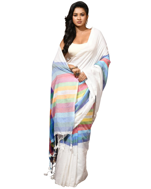 dB DESH BIDESH Women`s Cotton Sarees For Woman Latest, CandyPop Design Soft Mul Cotton office Wear Sarees For Women With Blouse Piece