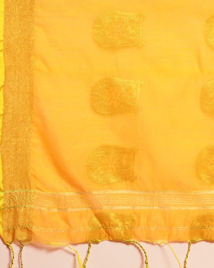 DESH BIDESH Ethnic Motifs Zari Taant Saree