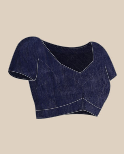 DESH BIDESH Ghicha Cotton Colourblocked Saree: Elegant Pink & Blue with Solid Border