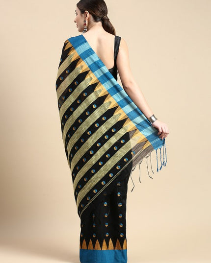 DESH BIDESH Woven Design Pure Cotton Saree