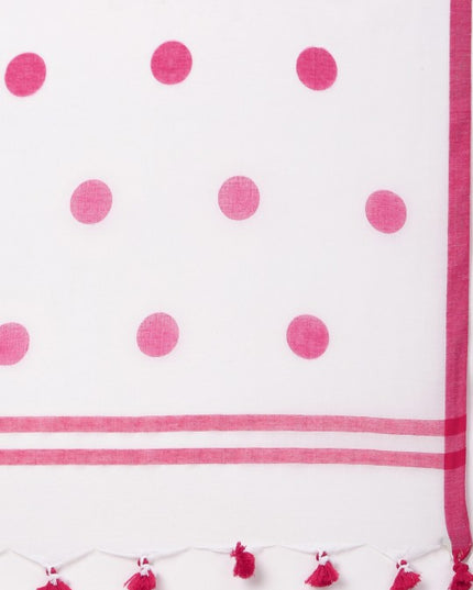 DESH BIDESH Geometric Printed Pure Cotton Taant Saree