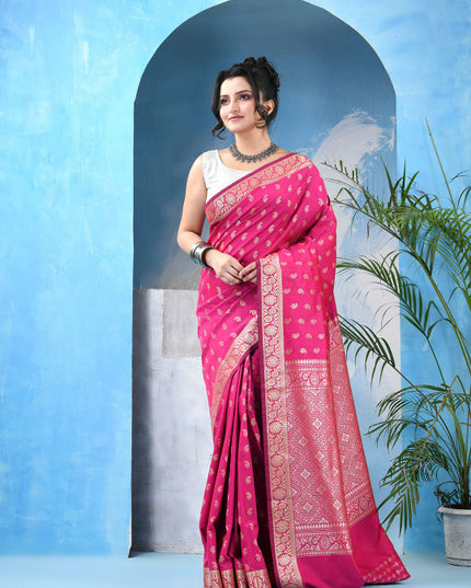 DESH BIDESH Woven Design Zari Kanjeevaram Saree