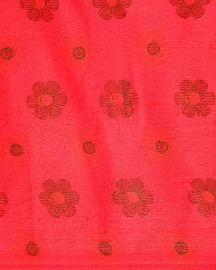 DESH BIDESH Floral Pure Cotton Taant Saree