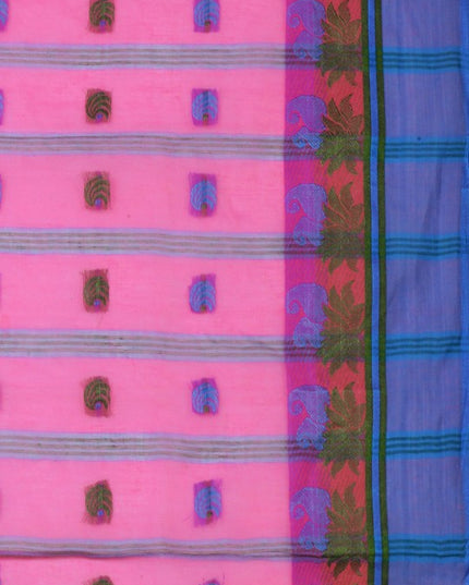 DESH BIDESH Woven Design Pure Cotton Taant Saree