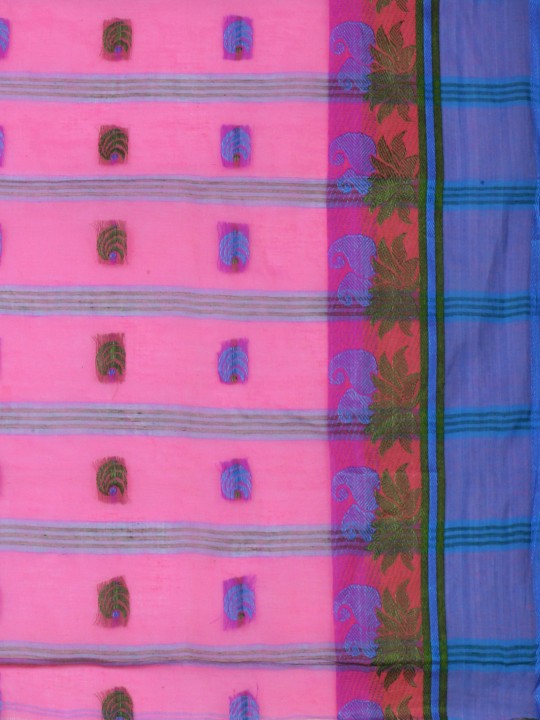 DESH BIDESH Woven Design Pure Cotton Taant Saree