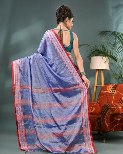 DESH BIDESH Woven Design Border Bandhani Saree