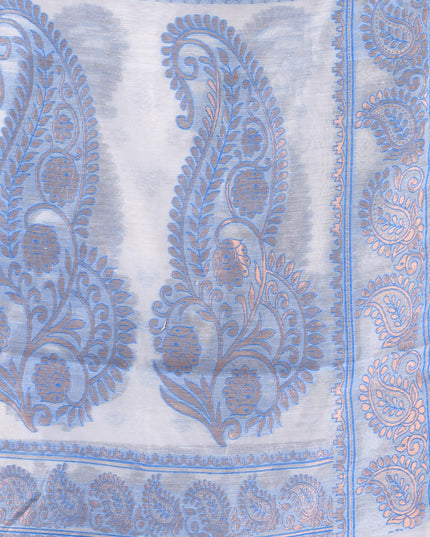 Women's Cotton silk handloom cotton jamdani sarees for women golden party, wear saree latest, Antaraal design new, collection tant cotton linen dhakai muslin sarees for women