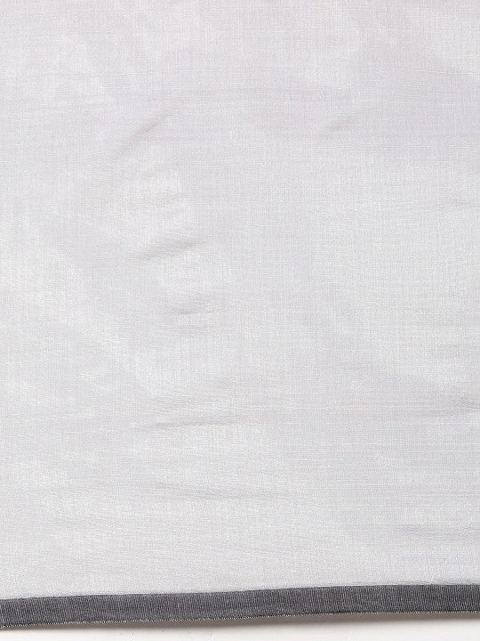 DESH BIDESH Elegant Colourblocked Cotton Silk Saree with Unstitched Blouse Piece