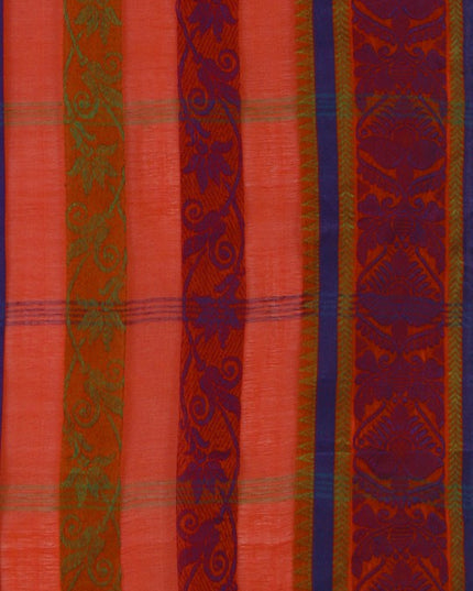DESH BIDESH Woven Design Pure Cotton Taant Saree