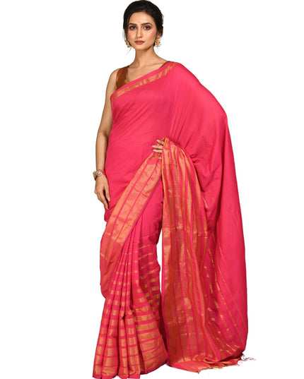 dB DESH BIDESH Women`s Silk Party, Wear Saree for woman latest, design Raatrani Fancy Style Soft Cotton Silk Gold Zari Sarees With Blouse Piece | Women Saree