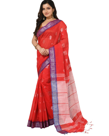 dB DESH BIDESH Women`s Cotton Silk Saree with Copper Zari Woven Mayurpankhi Design Soft Kanjivaram Cotton Silk Saree With Blouse Piece | Sari for women