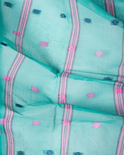 DESH BIDESH Ethnic Motifs Woven Design Pure Cotton Taant Saree