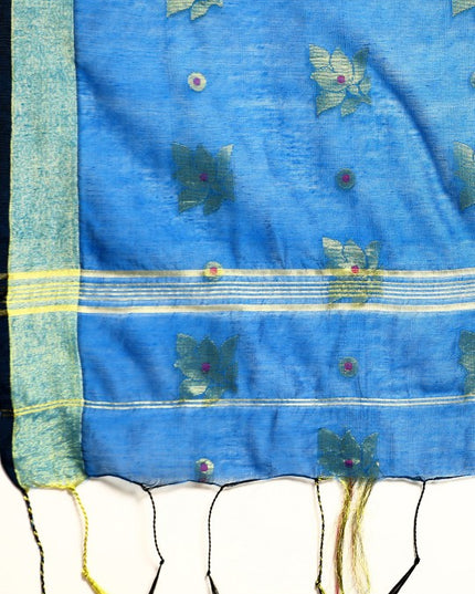 DESH BIDESH Ethnic Motifs Zari Taant Saree