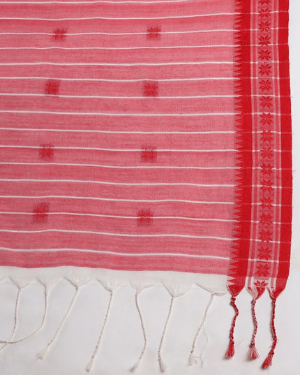 DESH BIDESH Woven Design Ethnic Motifs Pure Cotton Taant Saree