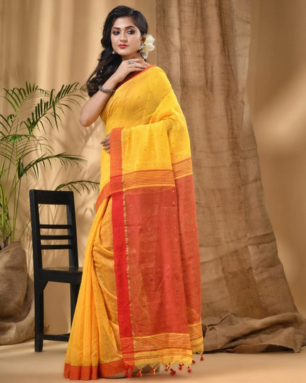 DESH BIDESH Embellished Sequinned Saree