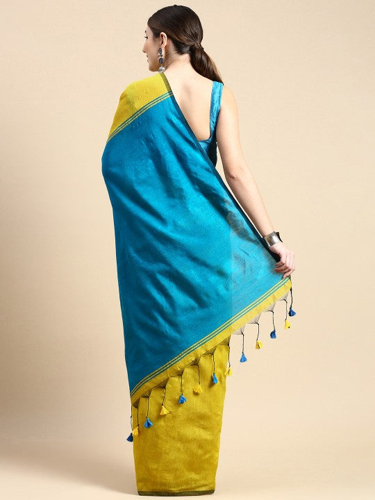 Ghicha Colourblocked Cotton Silk Saree: Elegant, Lightweight, and Versatile Indian Attire