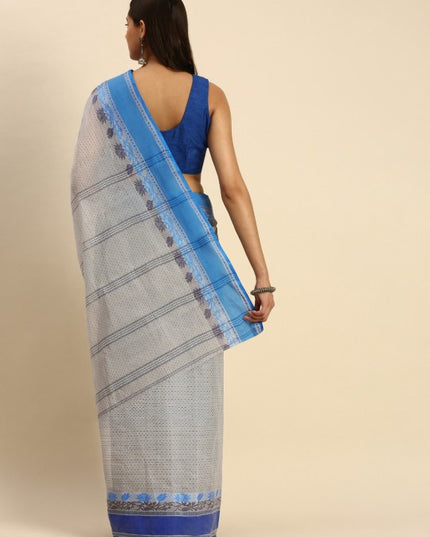 DESH BIDESH Woven Design Pure Cotton Taant Saree