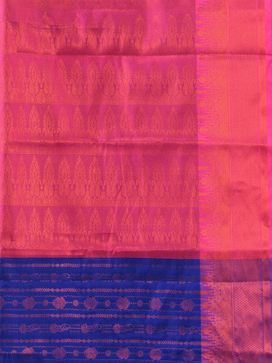 DESH BIDESH Woven Design Zari Kanjeevaram Saree