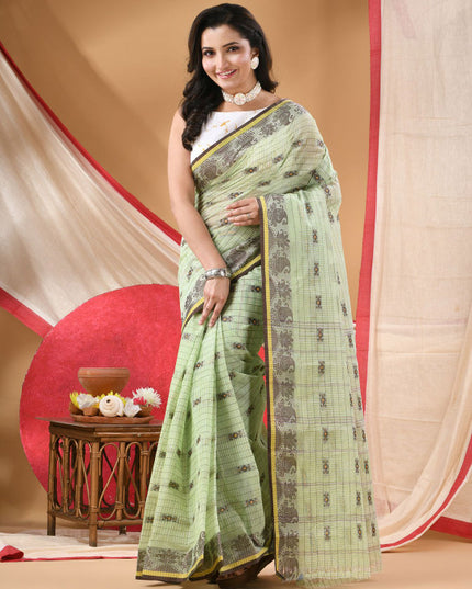 DESH BIDESH Ethnic Motifs Pure Cotton Saree for Women