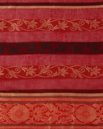 DESH BIDESH Woven Design Pure Cotton Taant Saree