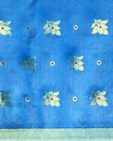 DESH BIDESH Ethnic Motifs Zari Taant Saree