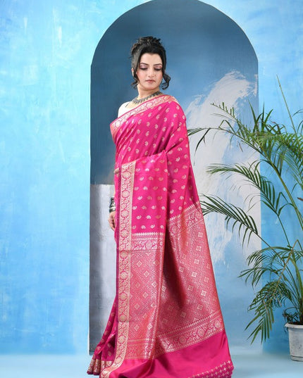 DESH BIDESH Woven Design Zari Kanjeevaram Saree