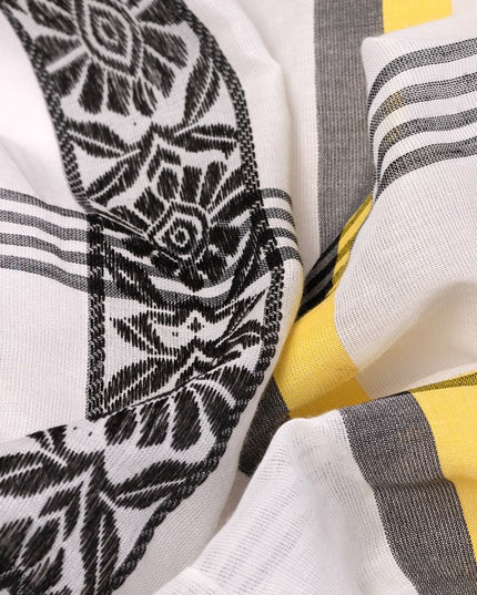 DESH BIDESH Woven Design Pure Cotton Taant Saree