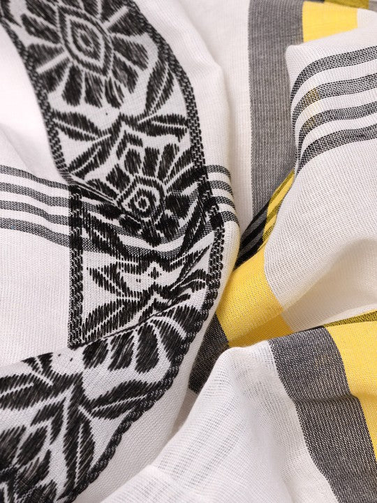 DESH BIDESH Woven Design Pure Cotton Taant Saree