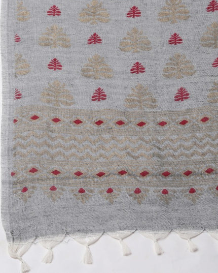 DESH BIDESH Woven Design Pure Cotton Khadi Saree