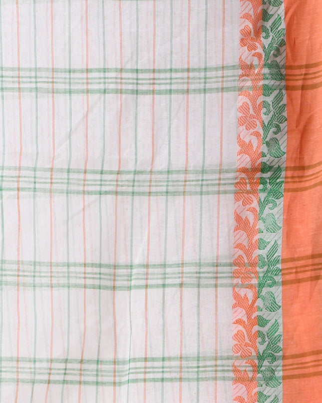 Women Tant cotton saree for woman party, wear sarees cotton georgette handloom wedding new chiffon collection sarees for women latest, Chitralekha design (Tri Color)
