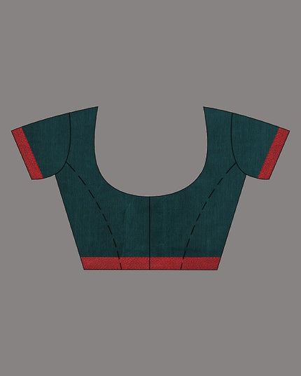 DESH BIDESH Ethnic Motifs Woven Design Pure Cotton Taant Saree