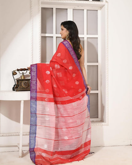 dB DESH BIDESH Women`s Cotton Silk Saree with Copper Zari Woven Mayurpankhi Design Soft Kanjivaram Cotton Silk Saree With Blouse Piece | Sari for women