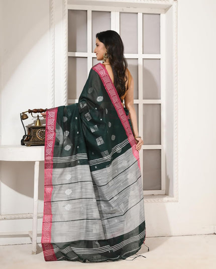 dB DESH BIDESH Women`s Cotton Silk Saree with Copper Zari Woven Mayurpankhi Design Soft Kanjivaram Cotton Silk Saree With Blouse Piece | Sari for women