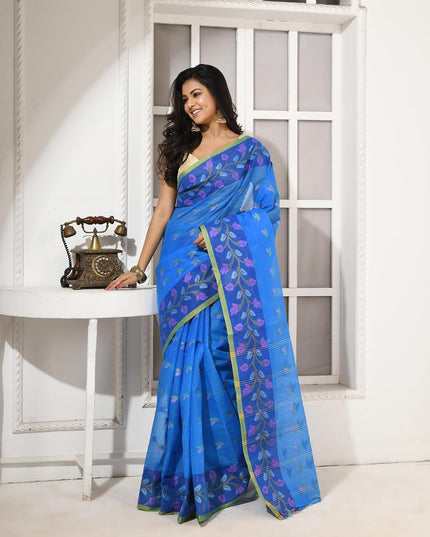 dB DESH BIDESH Women`s Cotton Saree For Woman Leaf Lata latest, sarees Design Sari For Women Cotton Tant Sarees For Women Handloom Saree For Woman Without Blouse Piece